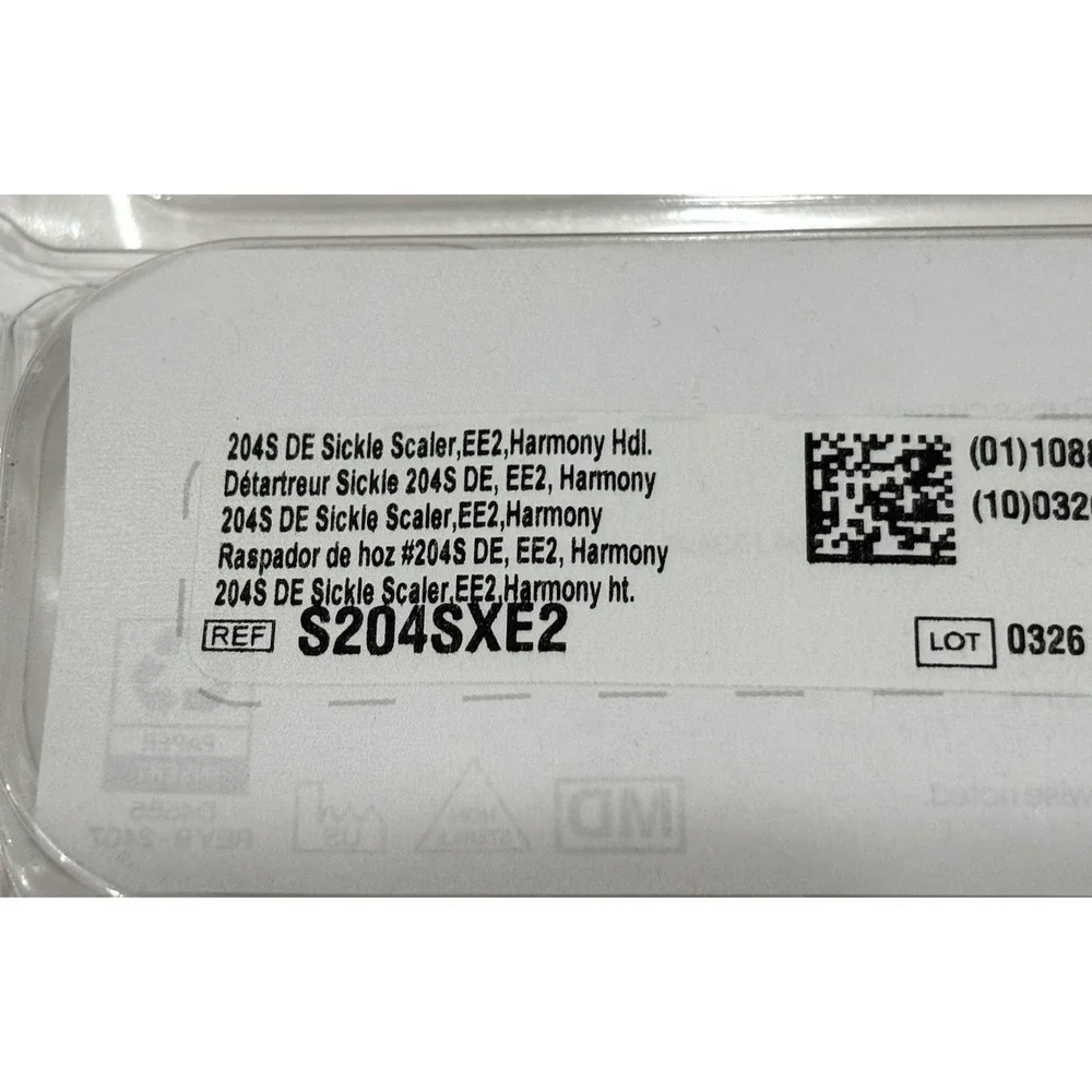 HuFriedyGroup S204SXE2 204S DE Sickle Scaler EE2 Harmony Sterile Lot of 5 New